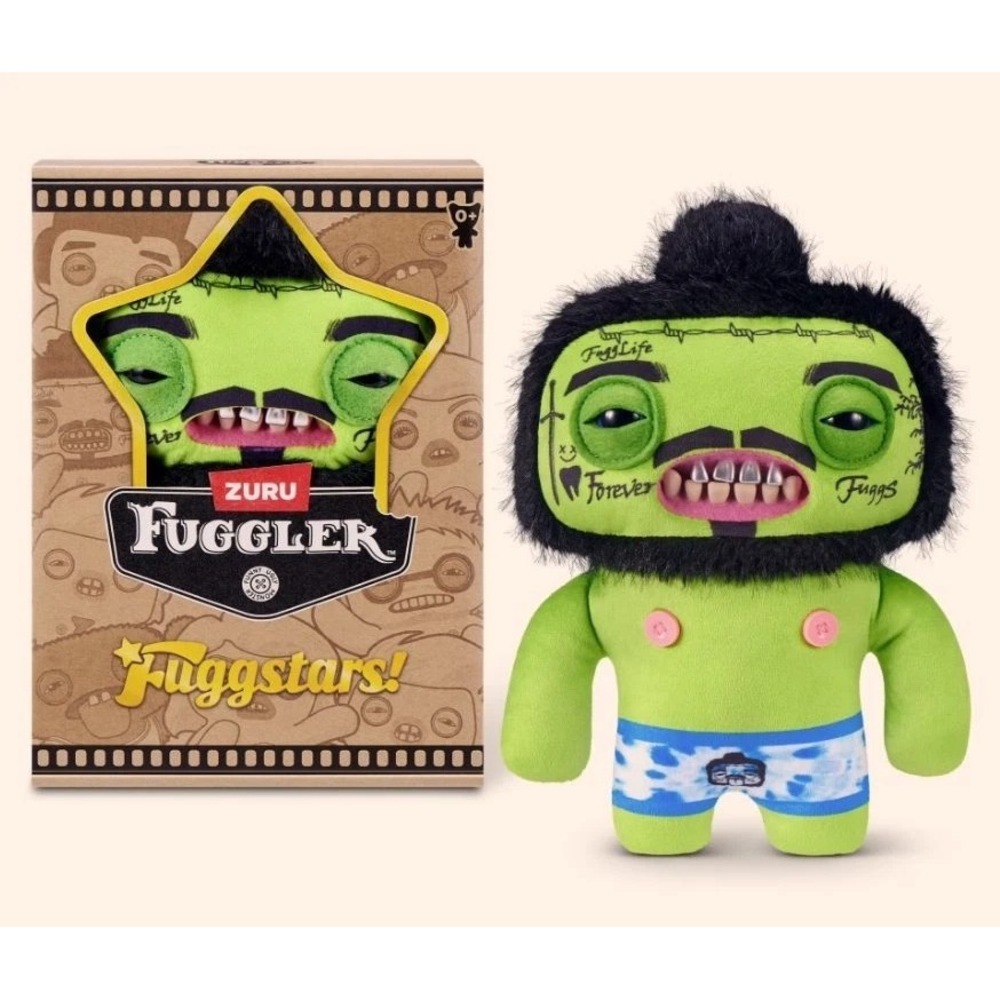ZURU Fuggler Fuggstars Rhymer McSlimer 9" Green Monster Plush Toy In Box